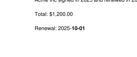 Before: A date split across two fonts is still one match